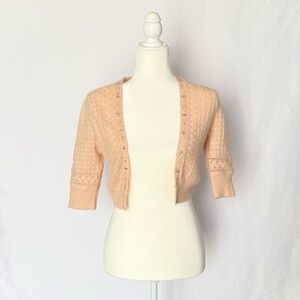 Alannah Hill Pink Cardigan Cropped Style